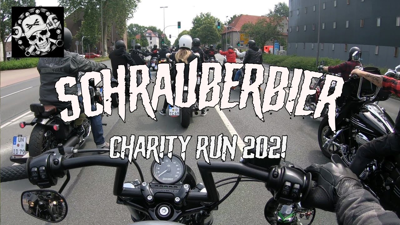 🍺 Schrauberbier Charity Run 2021🍺| Herzenswünsche e.V. | Harley Davidson Motovlog | Rideout