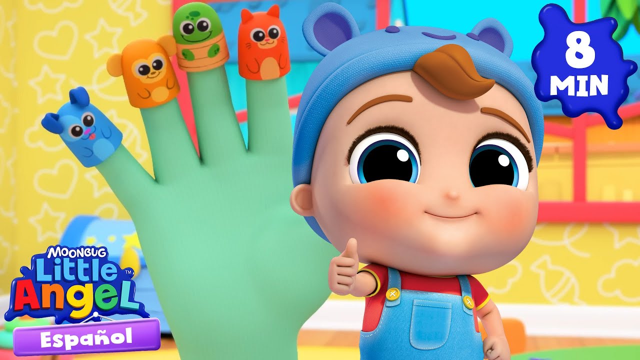 Familia dedo de animales 🐒🐘🦒 Canciones Infantiles 🎵 Little Angel Español