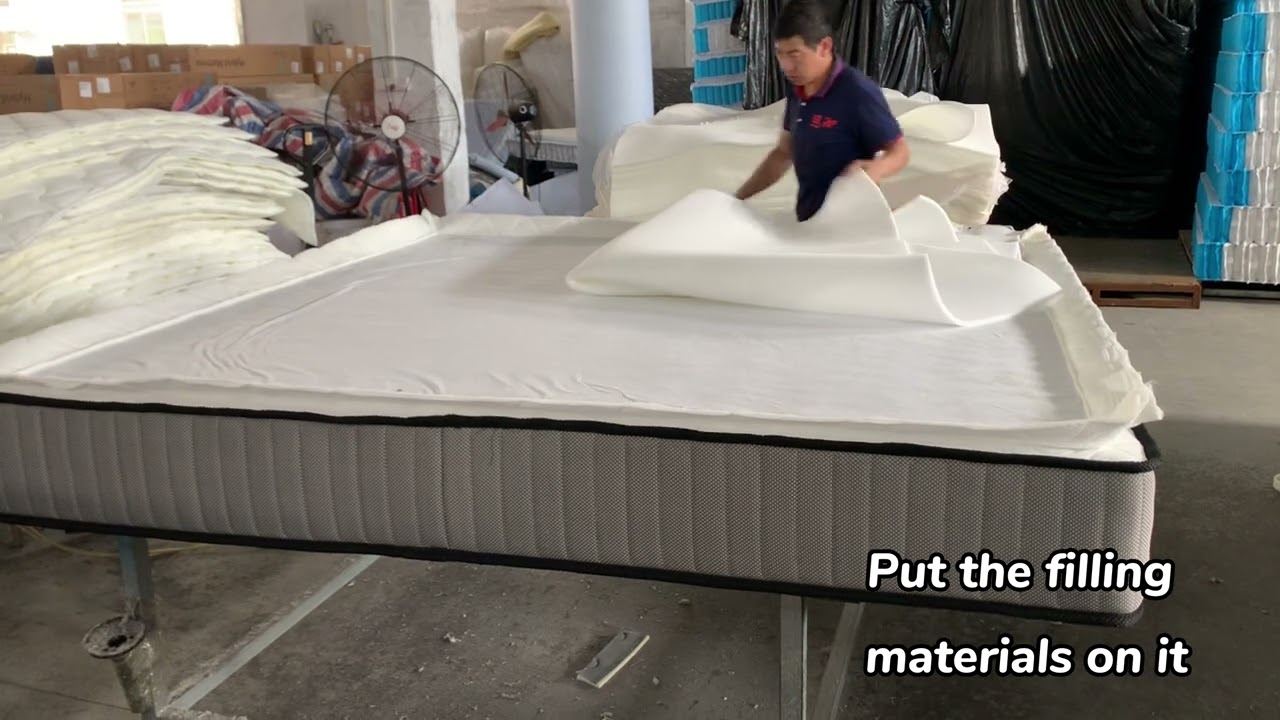 Pillow top mattress production bed furniture for home use