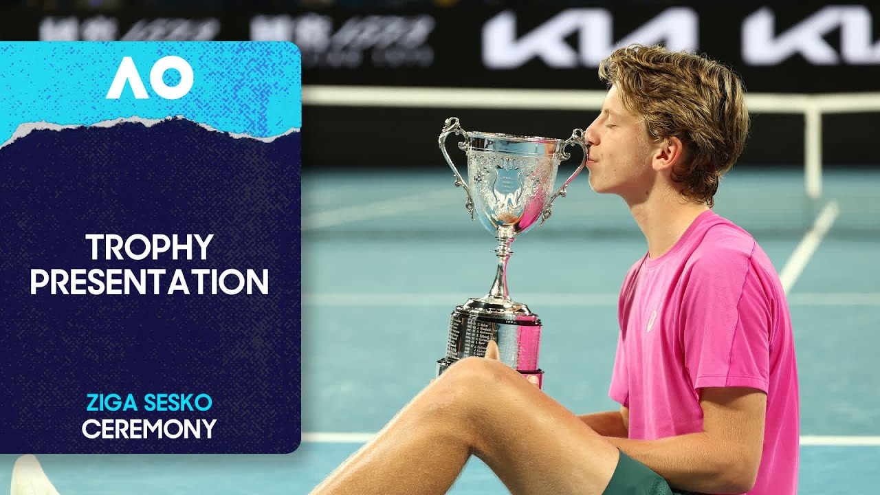 Junior Boys' Singles Trophy Ceremony | Australian Open 2026