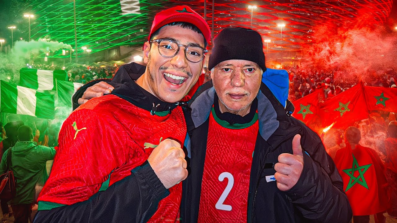 J’emmène mon père vivre la demi-finale de la CAN 🇲🇦 | Maroc vs Nigeria (VLOG)
