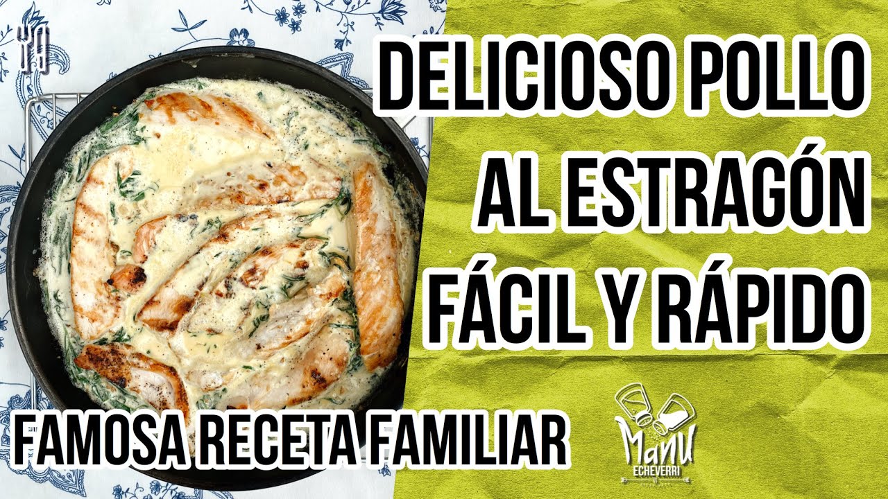 🍗POLLO AL ESTRAGON RECETA BAJA EN CARBOHIDRATOS | AMAZING KETO TARRAGON CHICKEN | Manu Echeverri