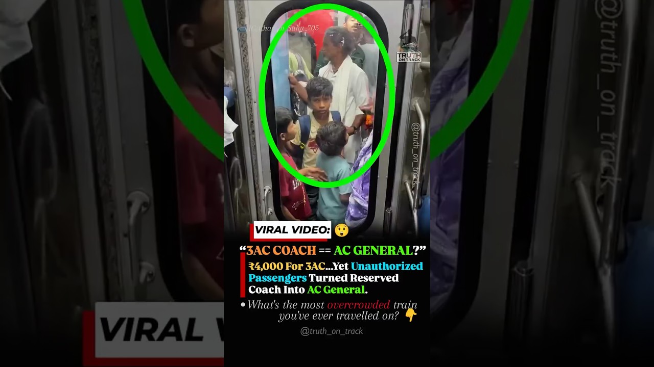 😱 This Isn't General Class... It's 3AC! #shorts #indianrailways
