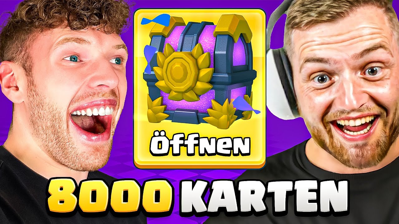 😱🤯MEIN 8.000 KARTEN OPENING im TRYMACS F2P PROJEKT! | Clash Royale Deutsch