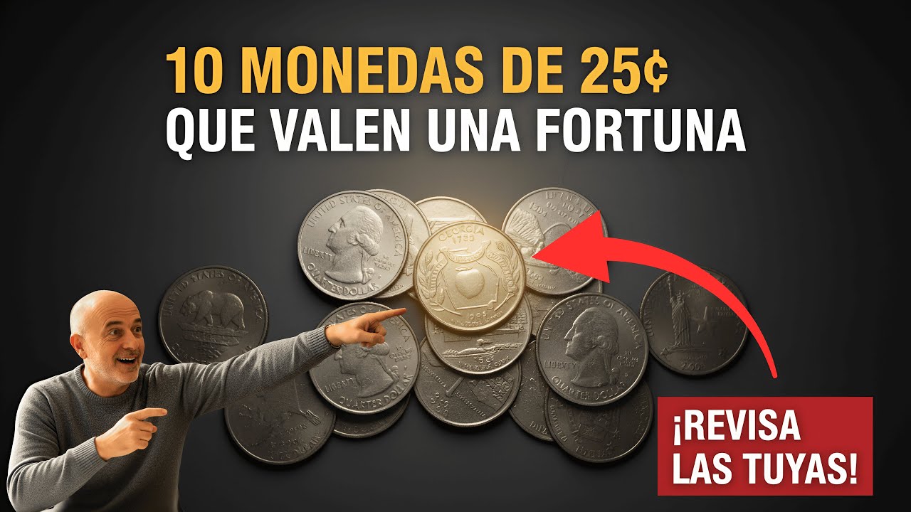 ¡MONEDA de 25¢ VENDIDA por $9,800! 😱 (Revisa TU Cambio AHORA)