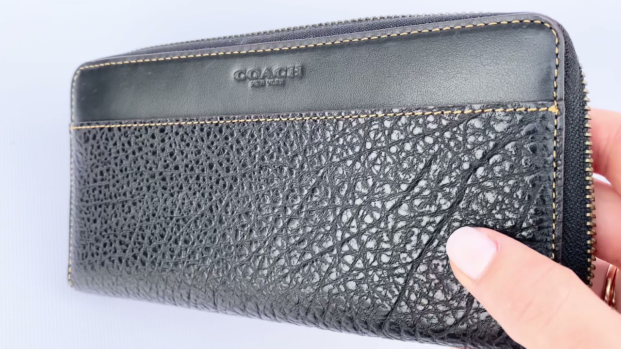 Мужской кошелёк портмоне Coach чёрный