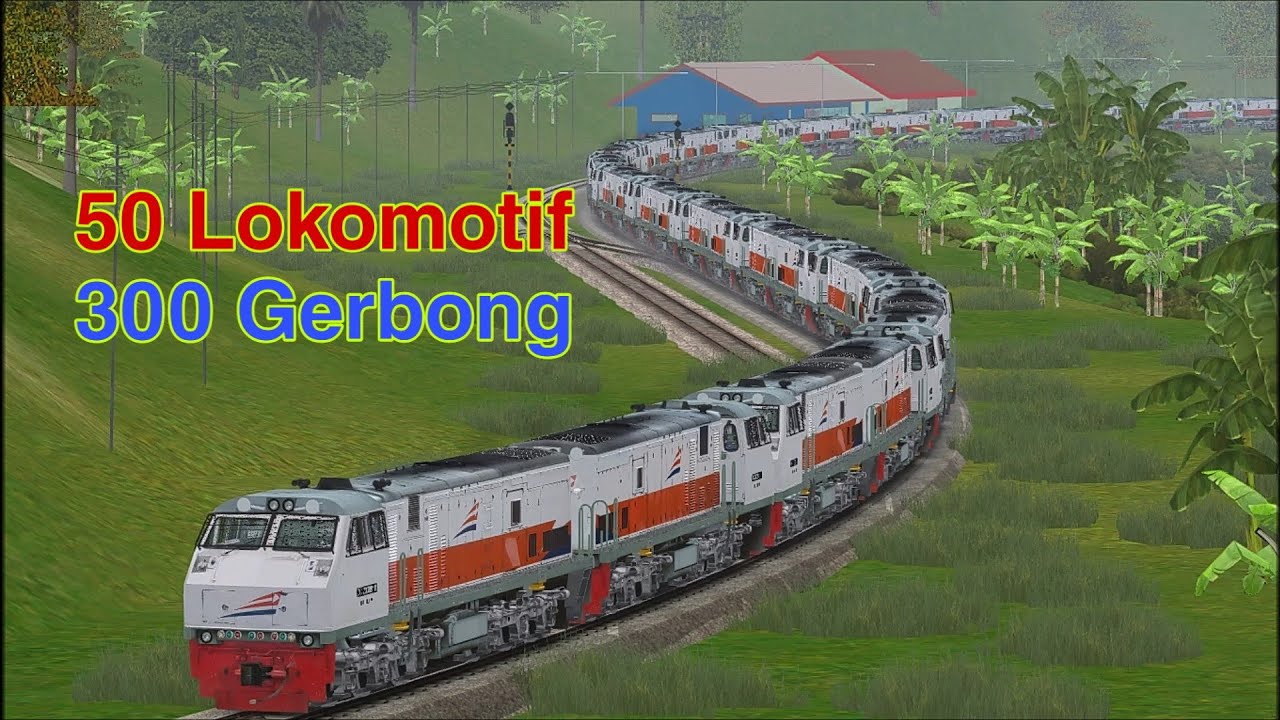 Kereta Api Terpanjang Di Dunia Trainz Part 2