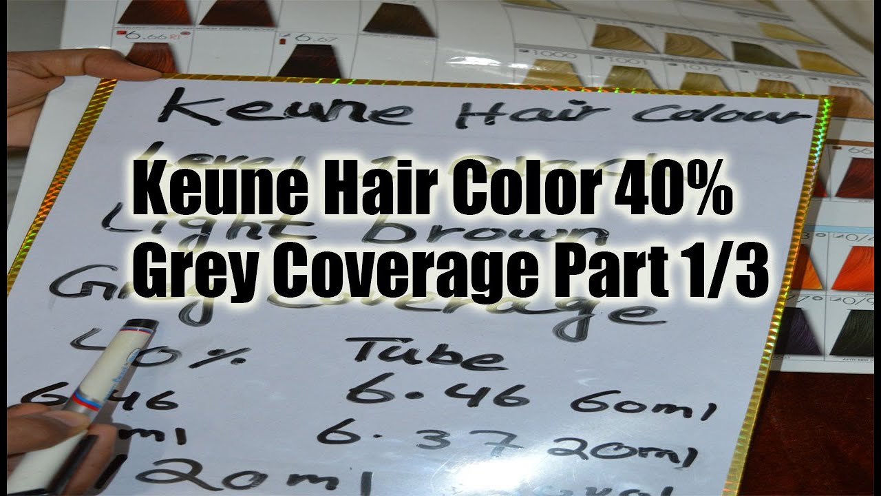 Keune Hair Color Level 1 achieve Light Brown Color With 40% Grey Coverage Full Information Part 1/3