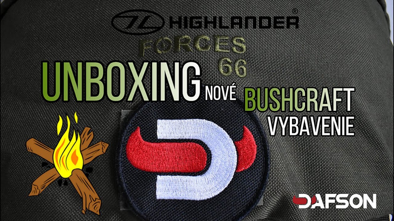 UNBOXING vybavenia na BUSHCRAFT