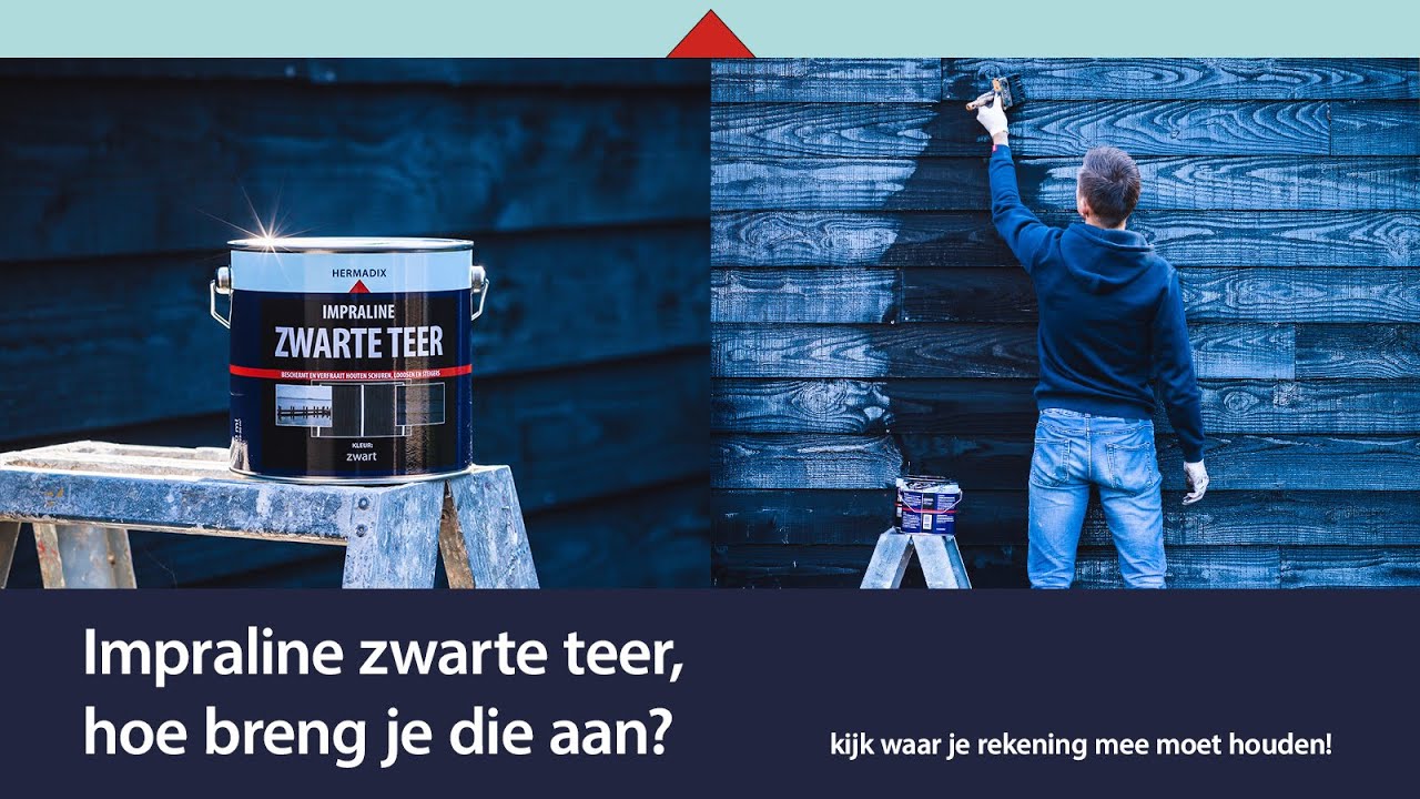 Hermadix Impraline Zwarte teer,  hoe breng je die aan?