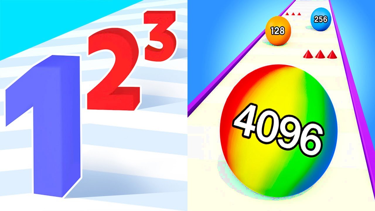 Number Master VS Rolling Ball Run Numbers Game Android iOS Gameplay #2