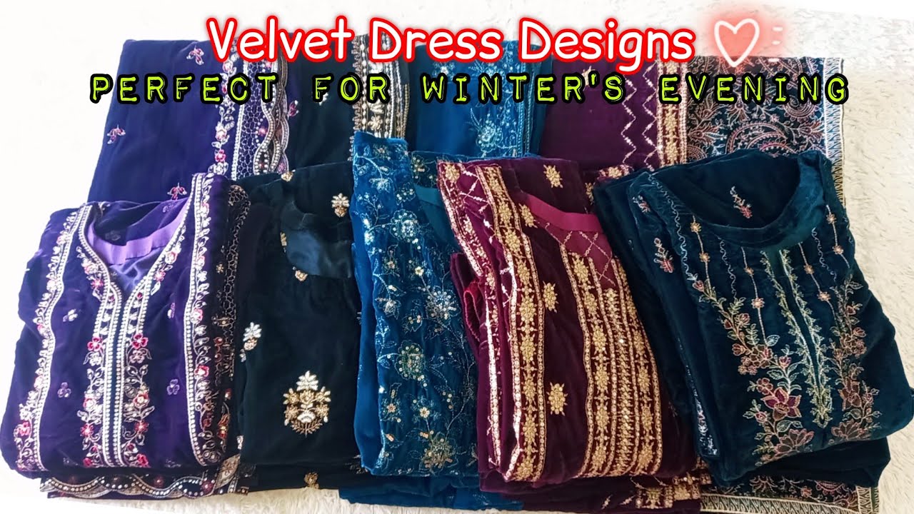 Stylish self made Velvet dress designs 2025_26 /Latest velvet dresses 