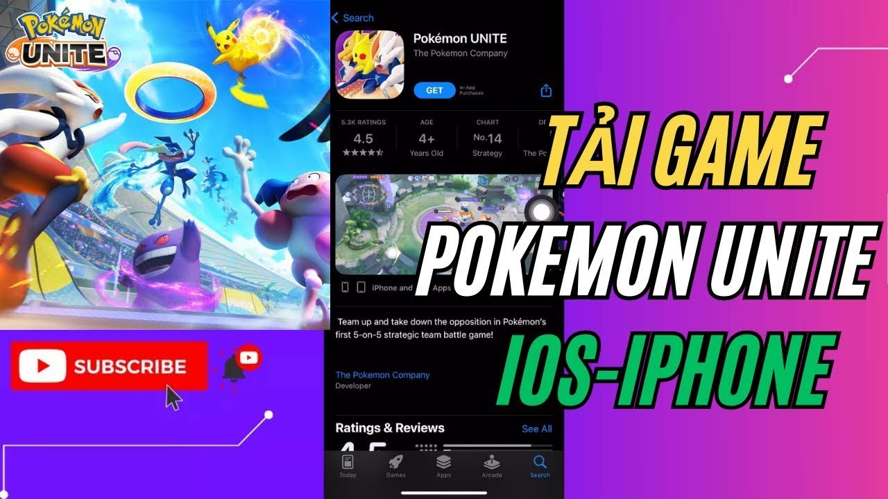 Cách tải Pokemon UNITE trên iOS - iPhone Mới NHất quá dễ
