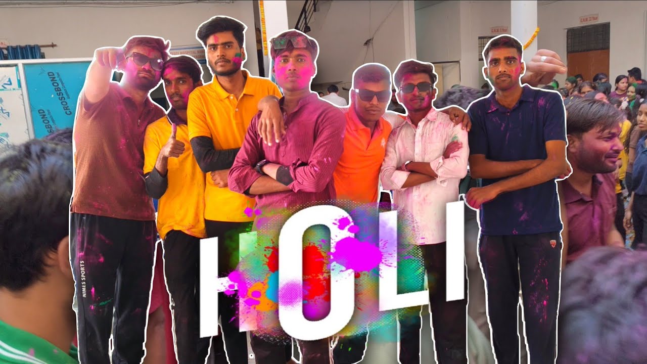 Holi celebration | Nursing college | #holi #video #viral #trendingvideo #vlog #college 