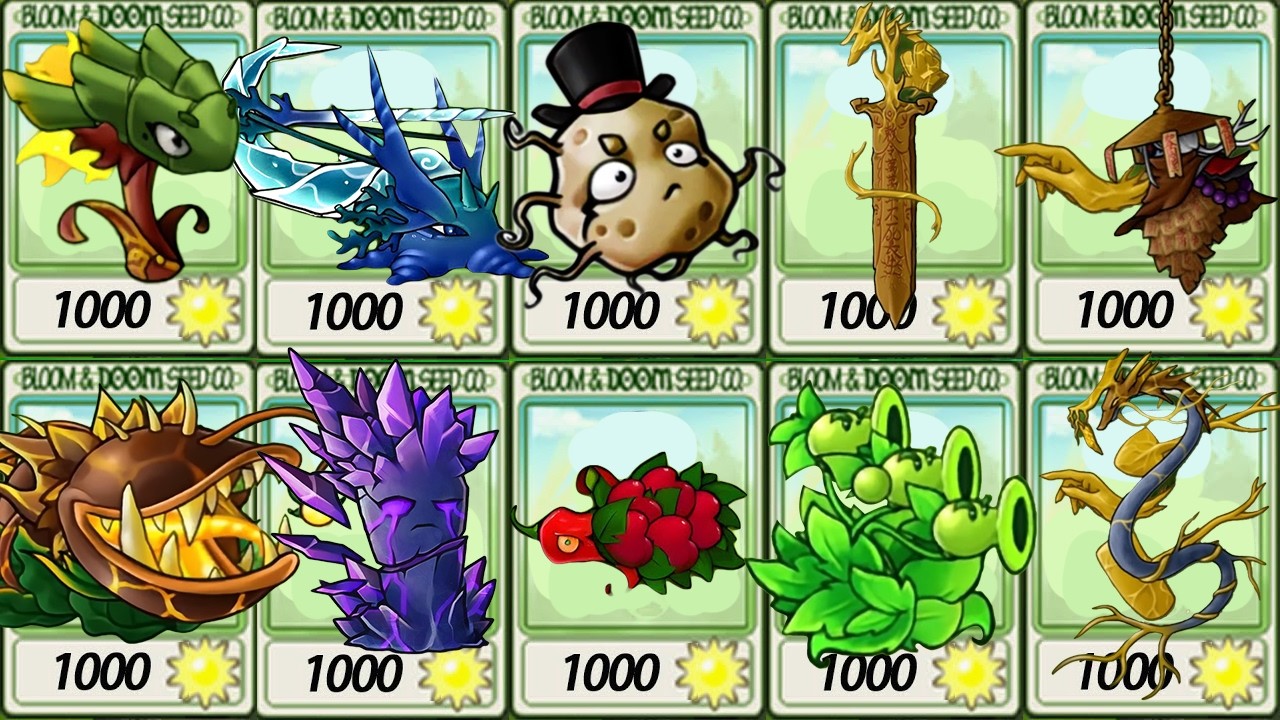 PvZ Fusion 3.4.2 – ALL NEW Plants: Fiery Bamboo Dragon vs Ultimate Ten Thousand Years Zombie!