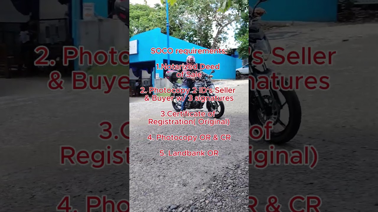 Transfer of Ownership for a Motor Vehicle - PAANO NGA BA?