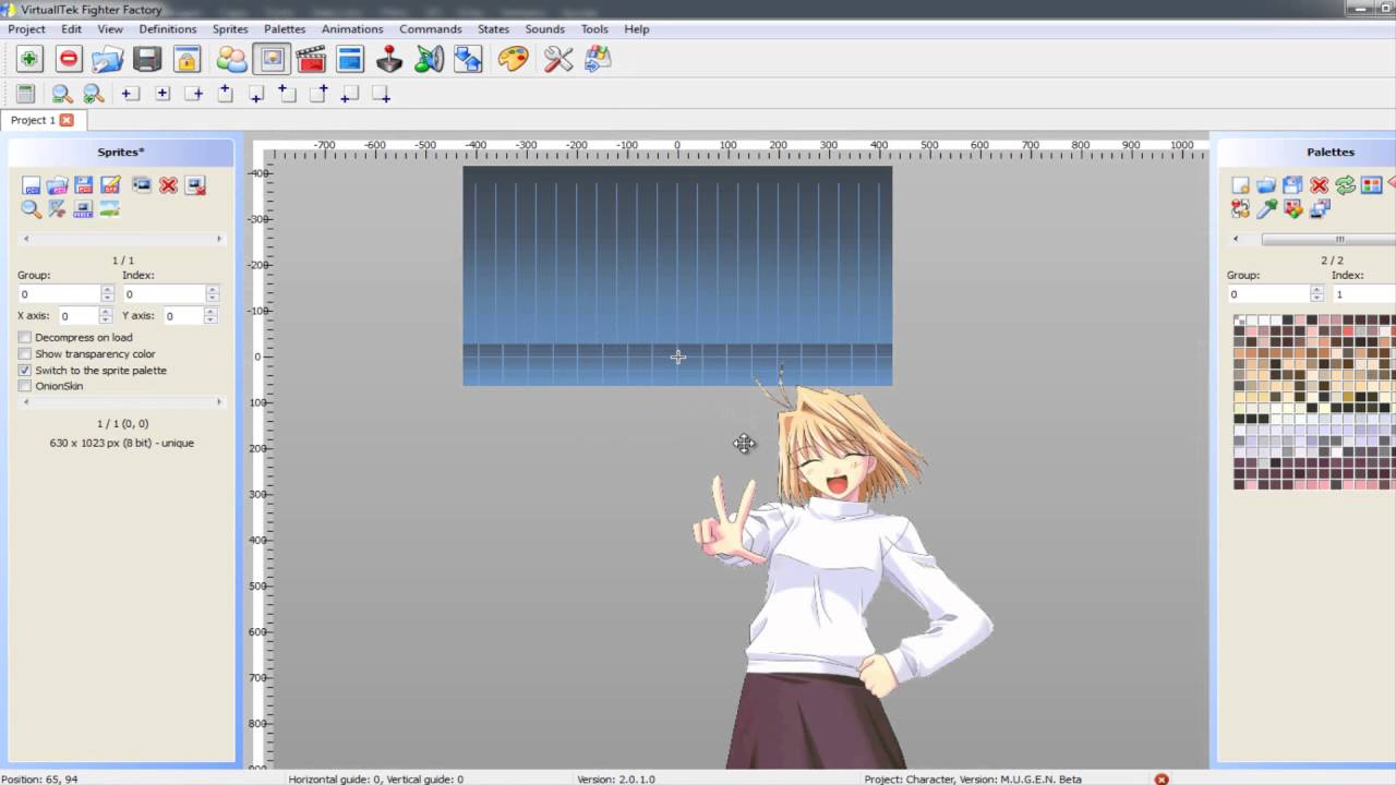Como Indexar una imagen con transparencia para Mugen