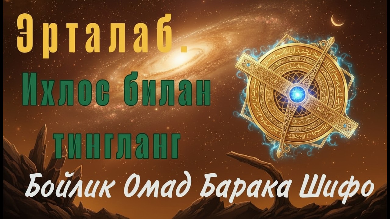 Эрта тонгда ихлос билан тингланг Ризқ Эшиклари Очилади иншаоллоҳ