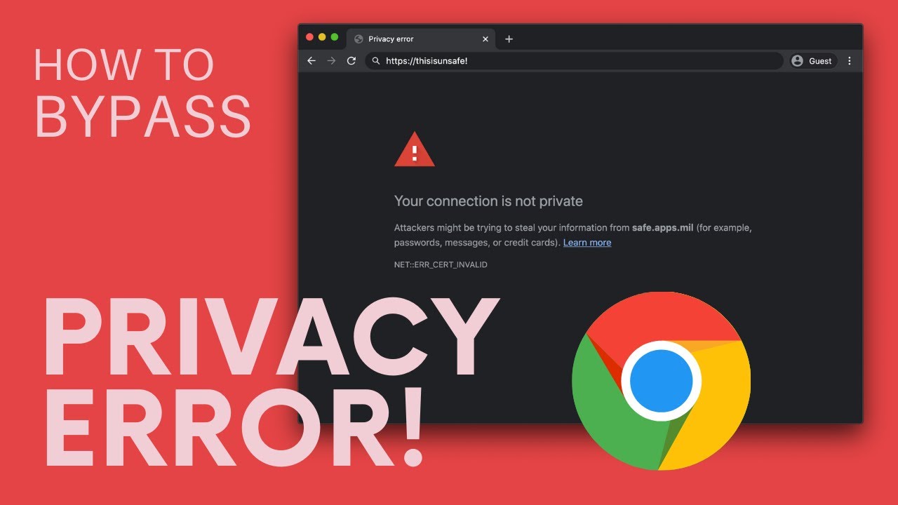 How to Fix Your Connection is Not Private on Google Chrome