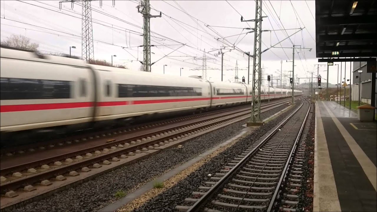 ICE 3 300 KM/H German High Speed Limburg Süd