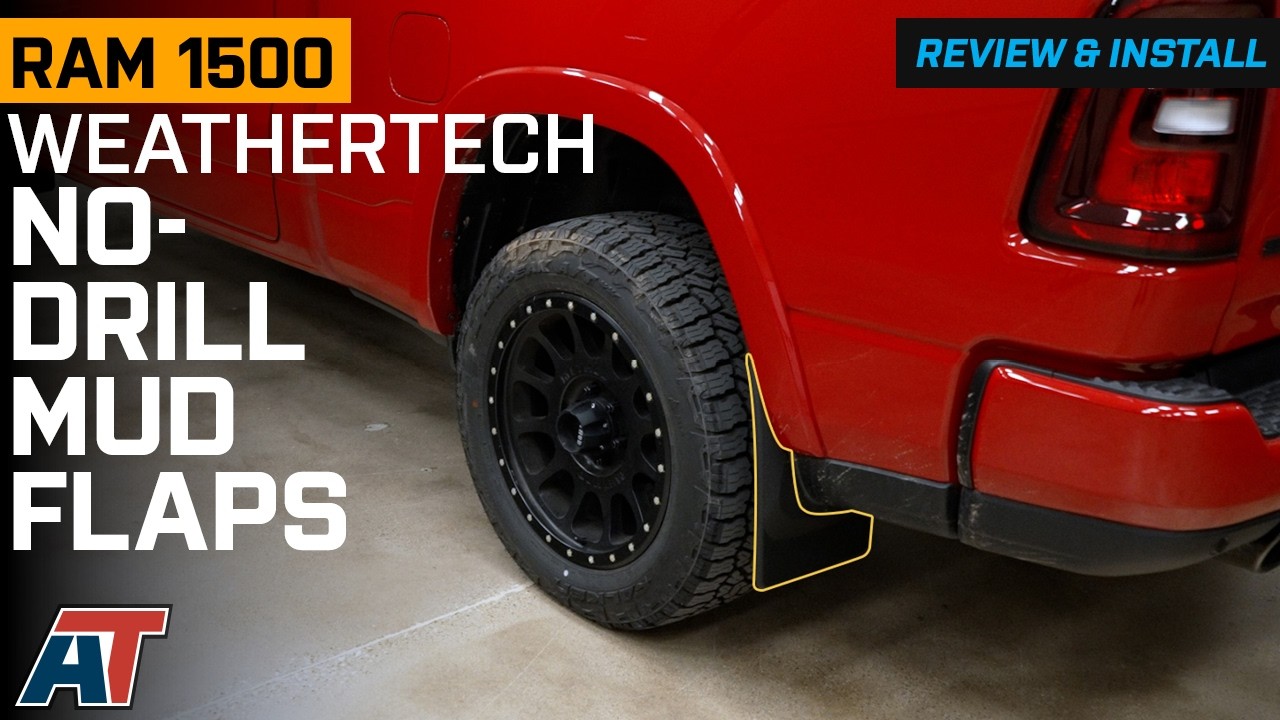 Обзор и установка брызговиков Weathertech без сверления для RAM 1500 2025-2026 годов выпуска.