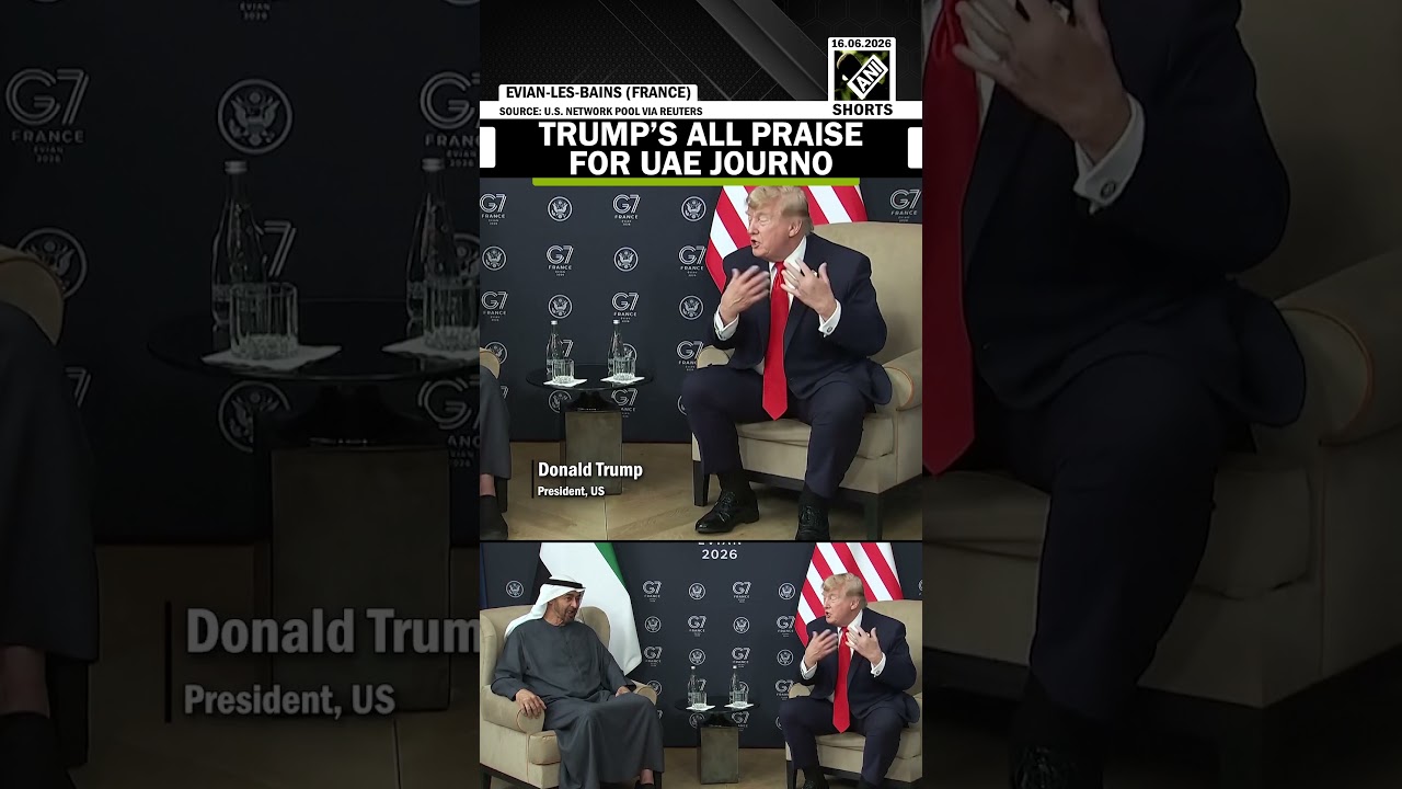 &ldquo;I can put him in a movie right now...&rdquo; Trump all praise for UAE journo at G7 Summit in France