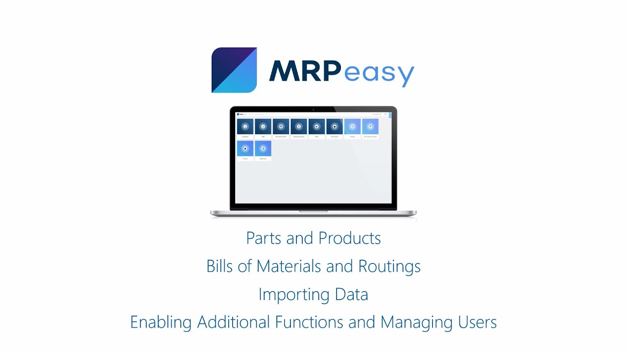 MRPeasy Demo - Setting Up Your MRP System