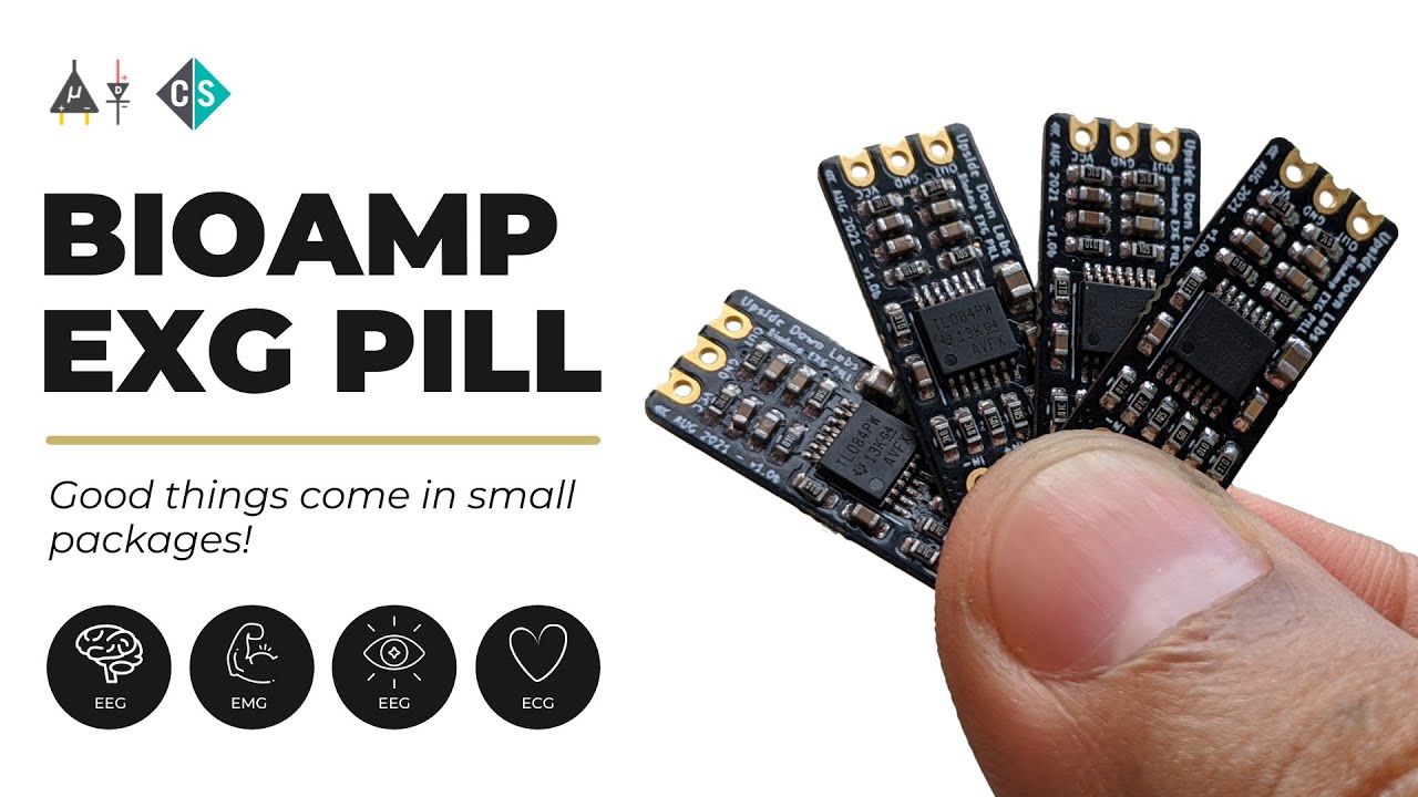 BioAmp EXG Pill v1.0b | Crowd Supply | EMG, ECG, EOG, EEG (Demo & Project Ideas)