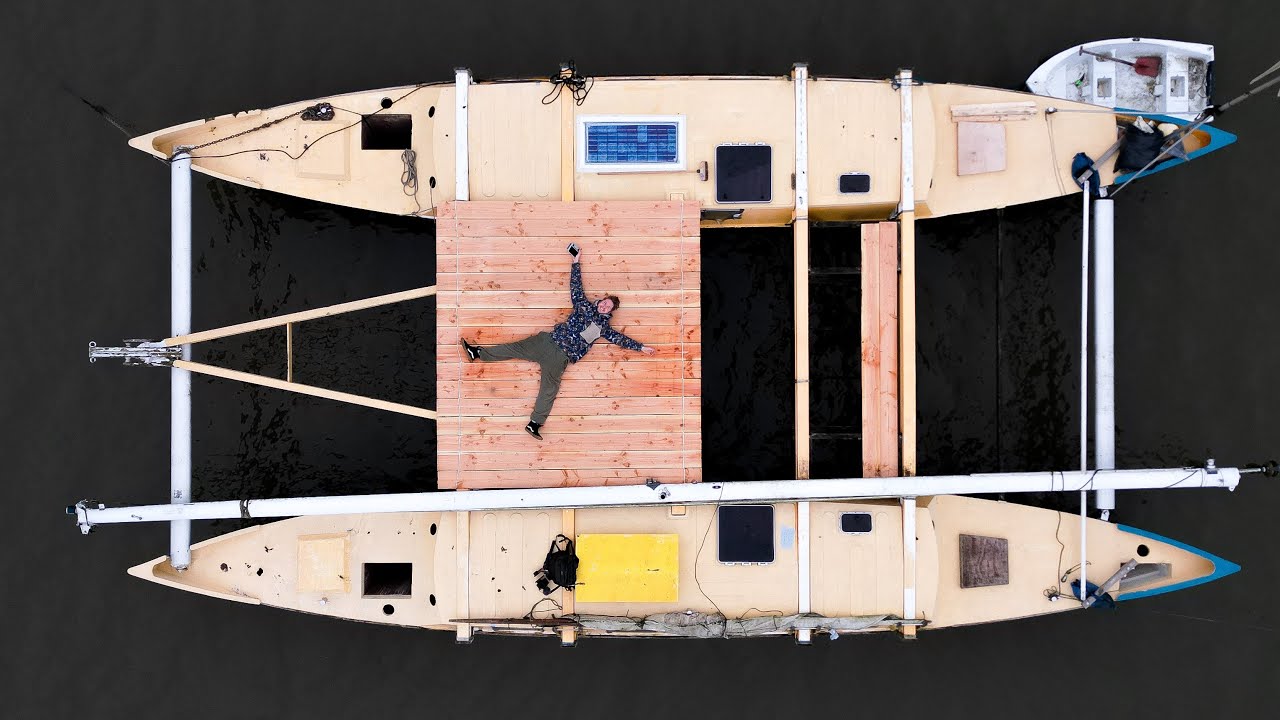 I Built A Deck at Anchor | Wildling Sailing
