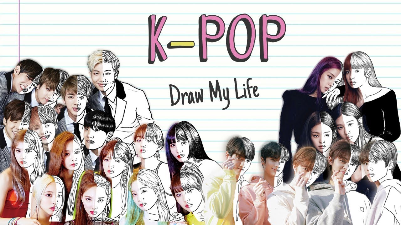 ТОП-4 K-POP ГРУППЫ | Draw My Life