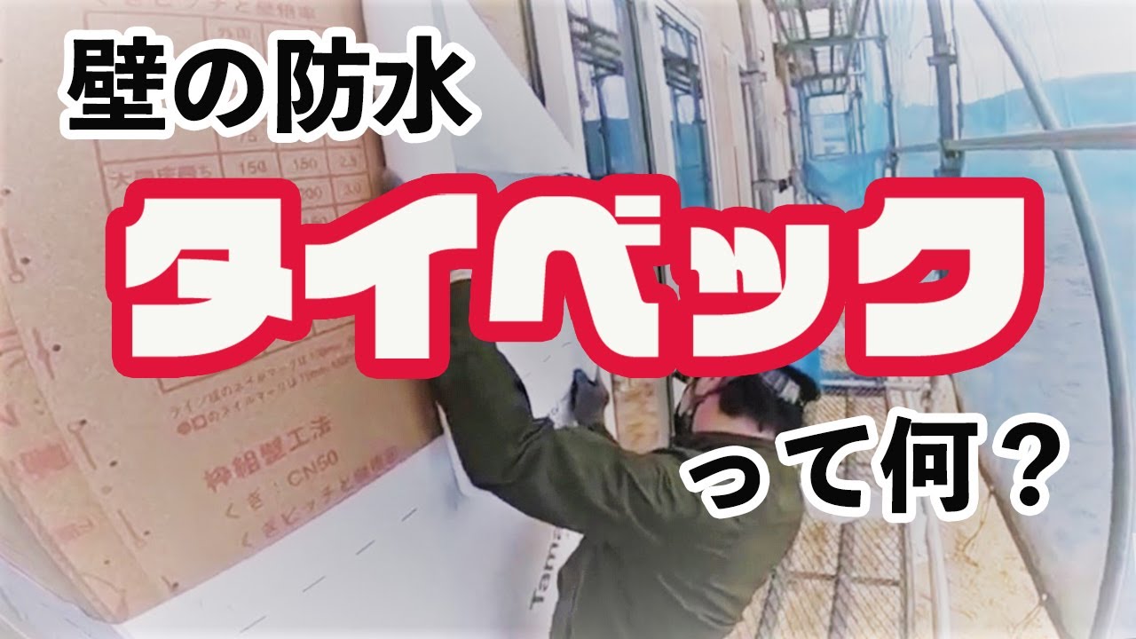 【外壁工事】壁の防水。透湿防水シート、タイベックってなに？