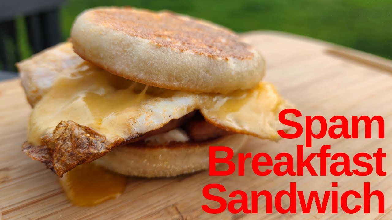 Spam Breakfast Sandwich on the Blackstone Griddle