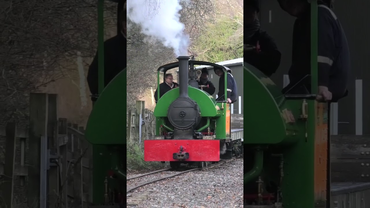 Bagnall Woto on a goods train on the Apedale Valley Light Railway 