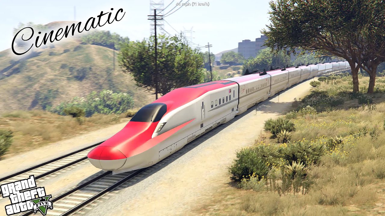 Cinematic Journey with Highspeed E6 Shinkansen - Grand Theft Auto V