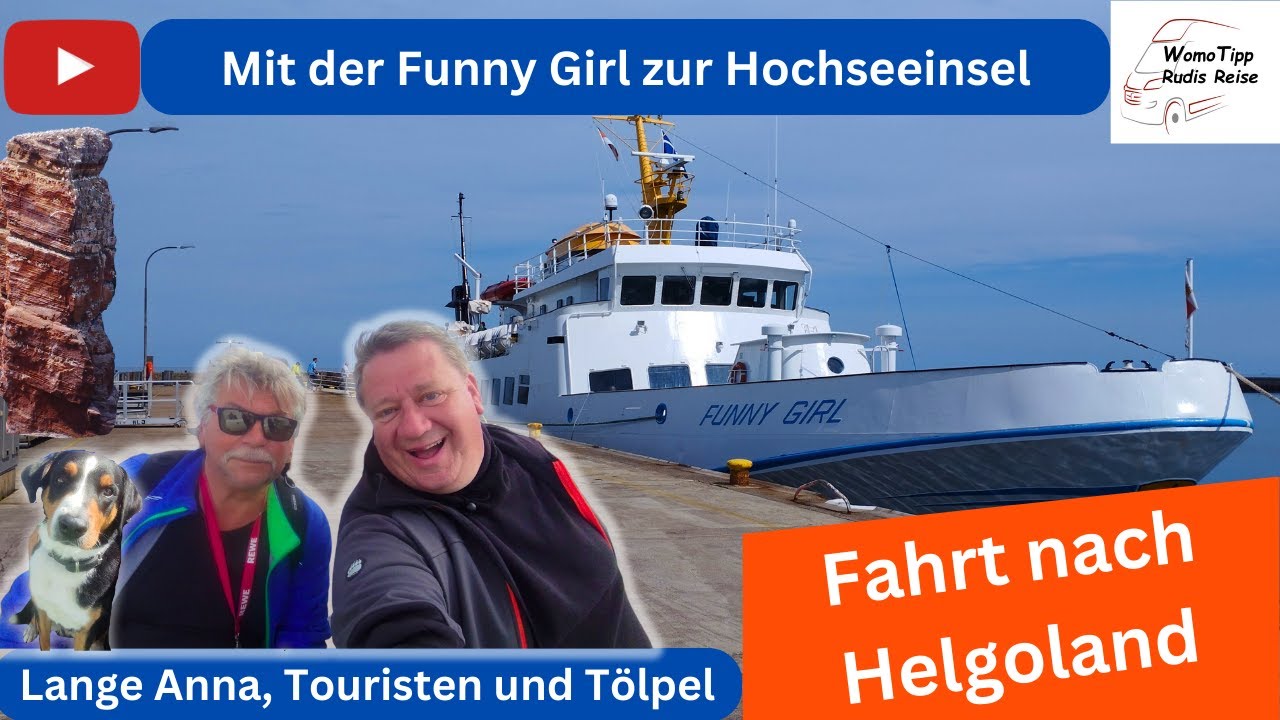 Fahrt nach Helgoland - Lange Anna, Touristen und Tölpel