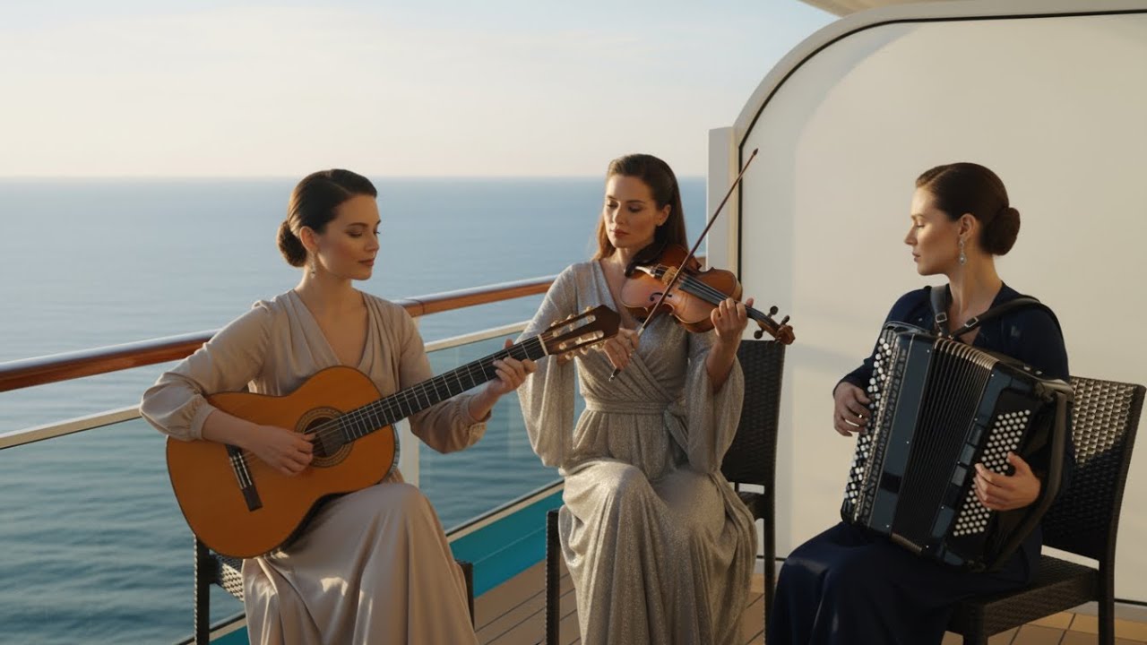 Elegant Flamenco Fusion Live – Spanish Guitar with Accordion & Violin Instrumental Music