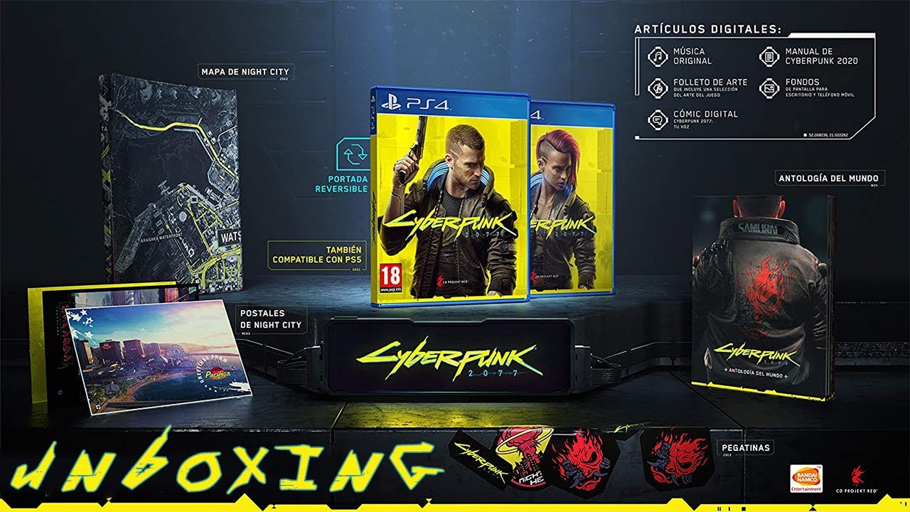 Cyberpunk 2077 Day One Edition PS4/PS5 | Unboxing
