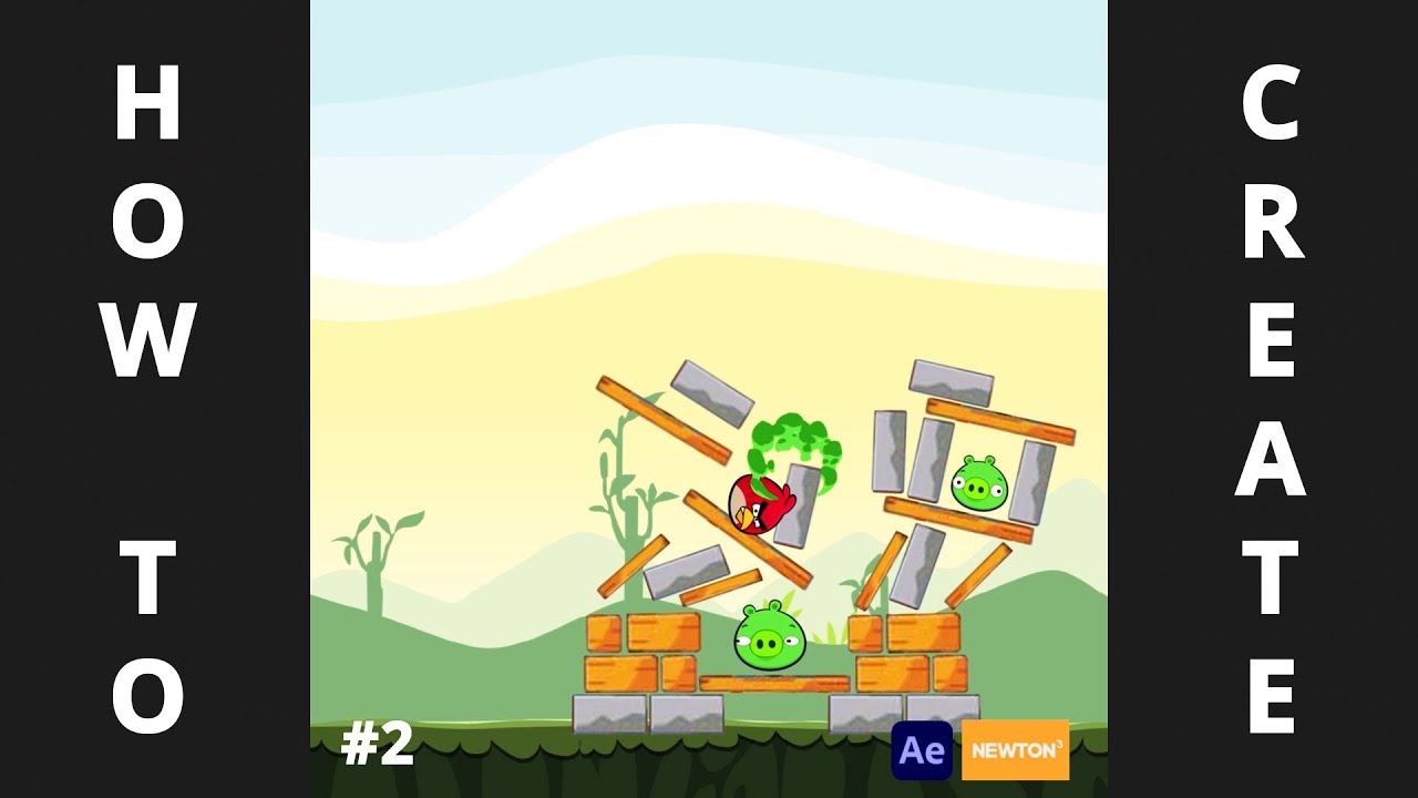 Angry Bird Animation in After effects |2022| Newton³ Class 02