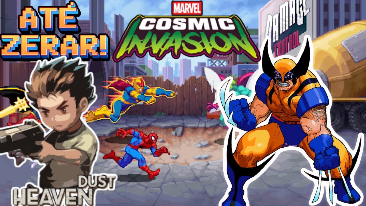 ATÉ  ZERAR! MARVEL COSMIC INVASION: O Jogo Mais ÉPICO do Ano! #beatemupgames#brigaderua #pixarstyle