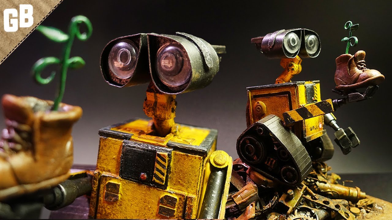 Making Wall-E from TRASH :: DIY Pixar Diorama Scratch Build