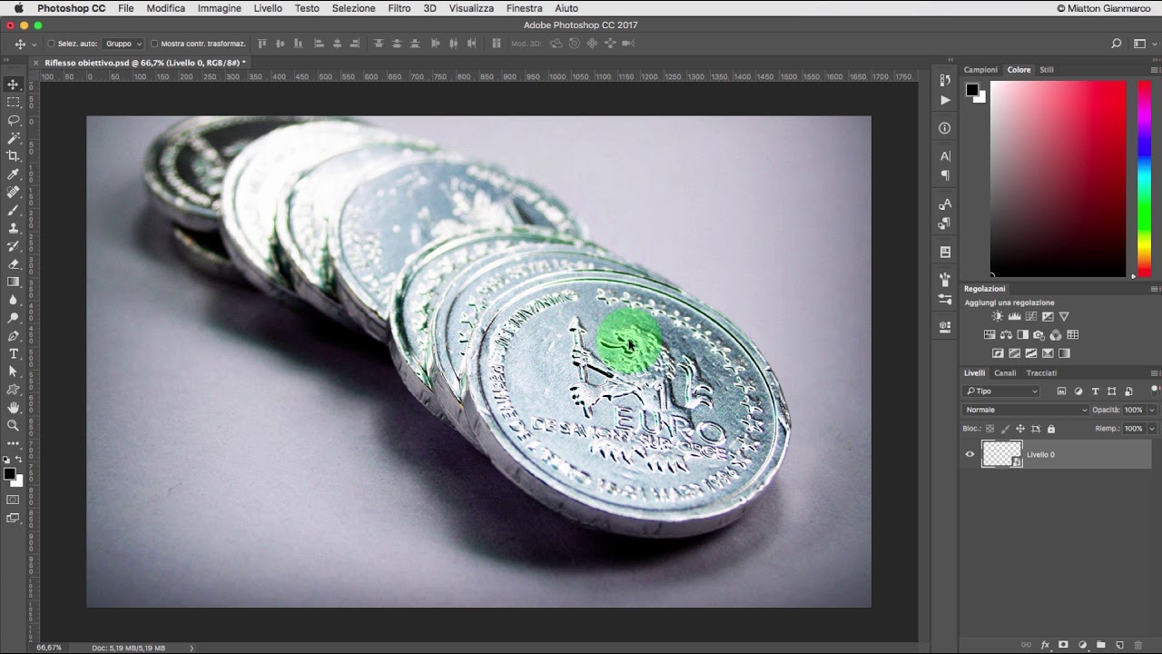 Impara a usare Photoshop CC da zero | Video 89: Riflesso obiettivo non distruttivo