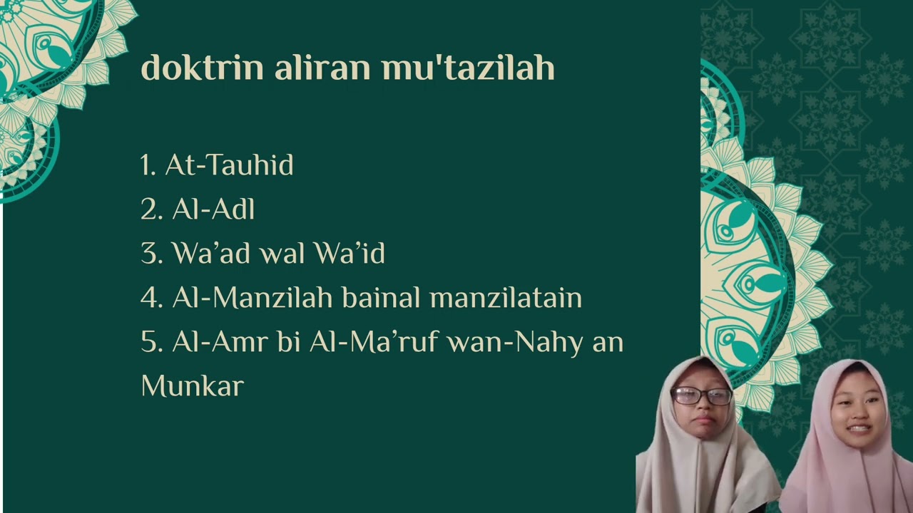 Vidio Presentasi kelompok 8  | Aliran Mu'tazilah Dan Muurji'ah