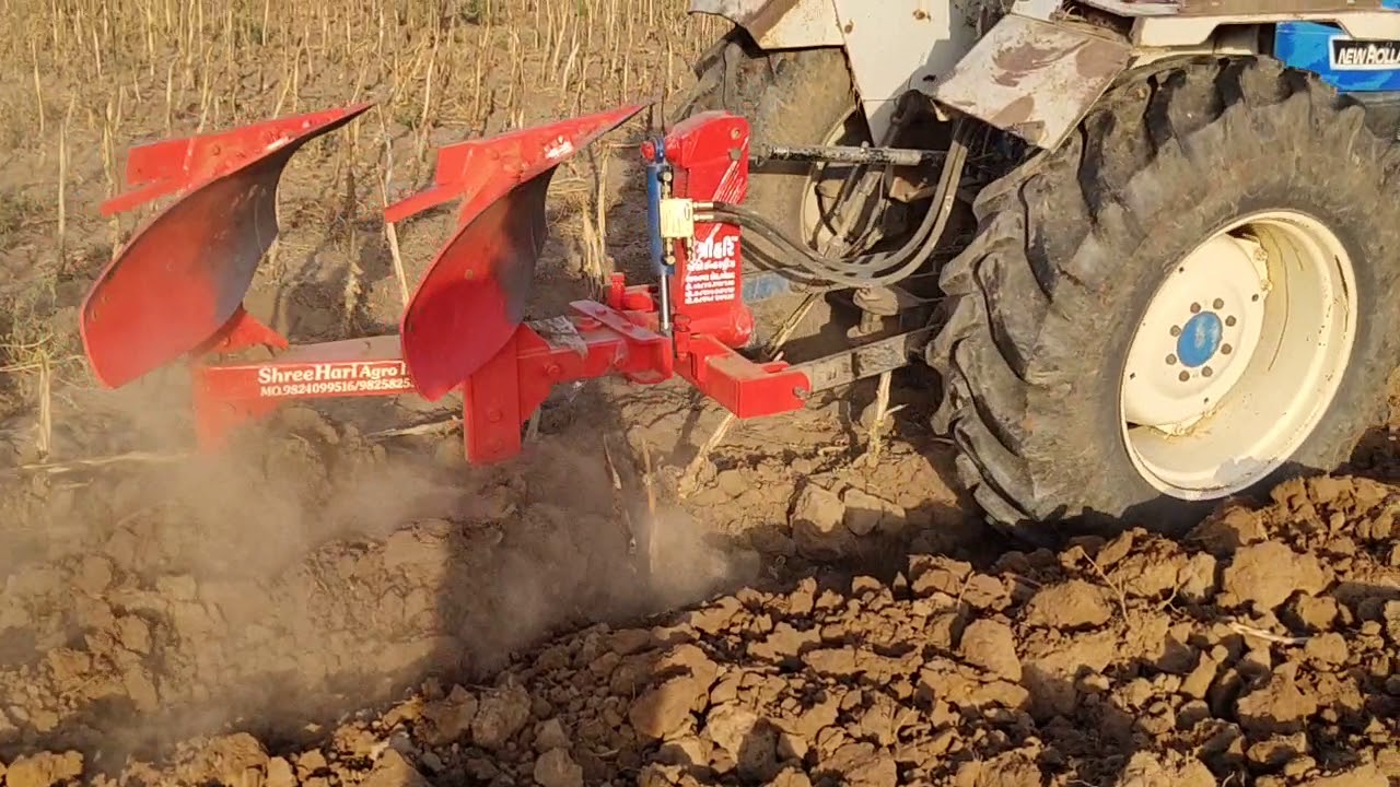 Hydraulic reversible MB plough shreehari agro industries botad