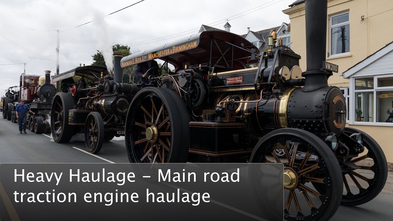 Heavy Haulage - Main road traction engine haulage, Isle of Man