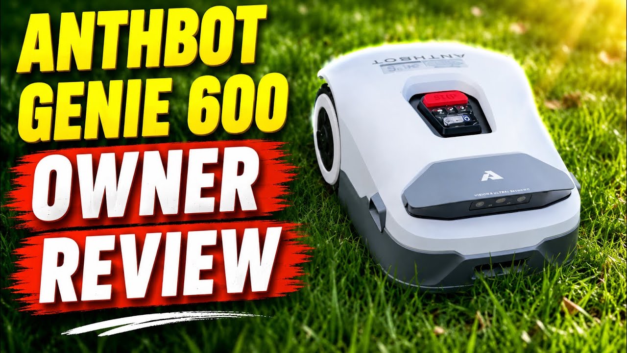 ANTHBOT Genie 600 AI Lawn Mower Robot - Review & Demo