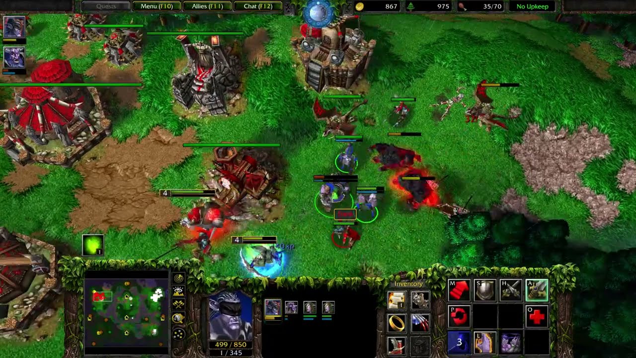 Elfs vs Red Orcs