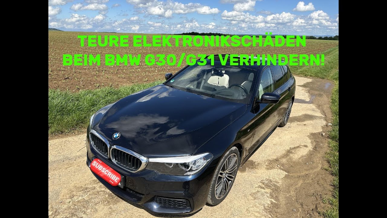 BMW G30/G31 Panoramadach Schiebedach Wasserablauf Reinigen Abläufe Problem Cam Tavan Panoramic Roof