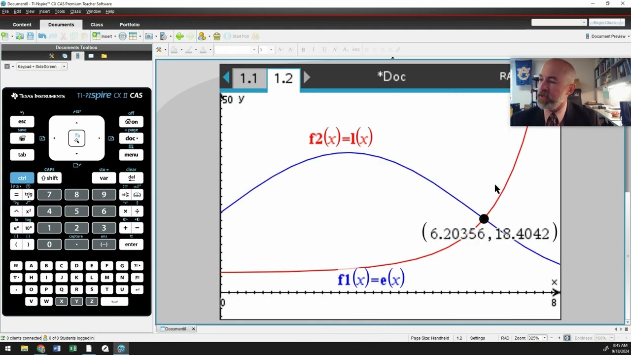 TI Nspire - Storing Functions, Solving Equations, Storing Solutions, and Numerical Derivatives