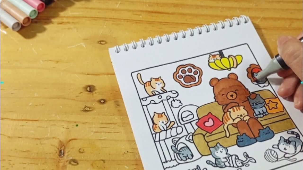 Coloring Cute Animals 🐾 | Video Mewarnai binatang lucu #coloring #mewarnai 