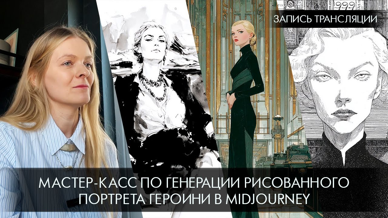 ⚡️Мастер-класс по созданию персонажа в Midjourney ⚡️ Забытые женские имена в иллюстрации.